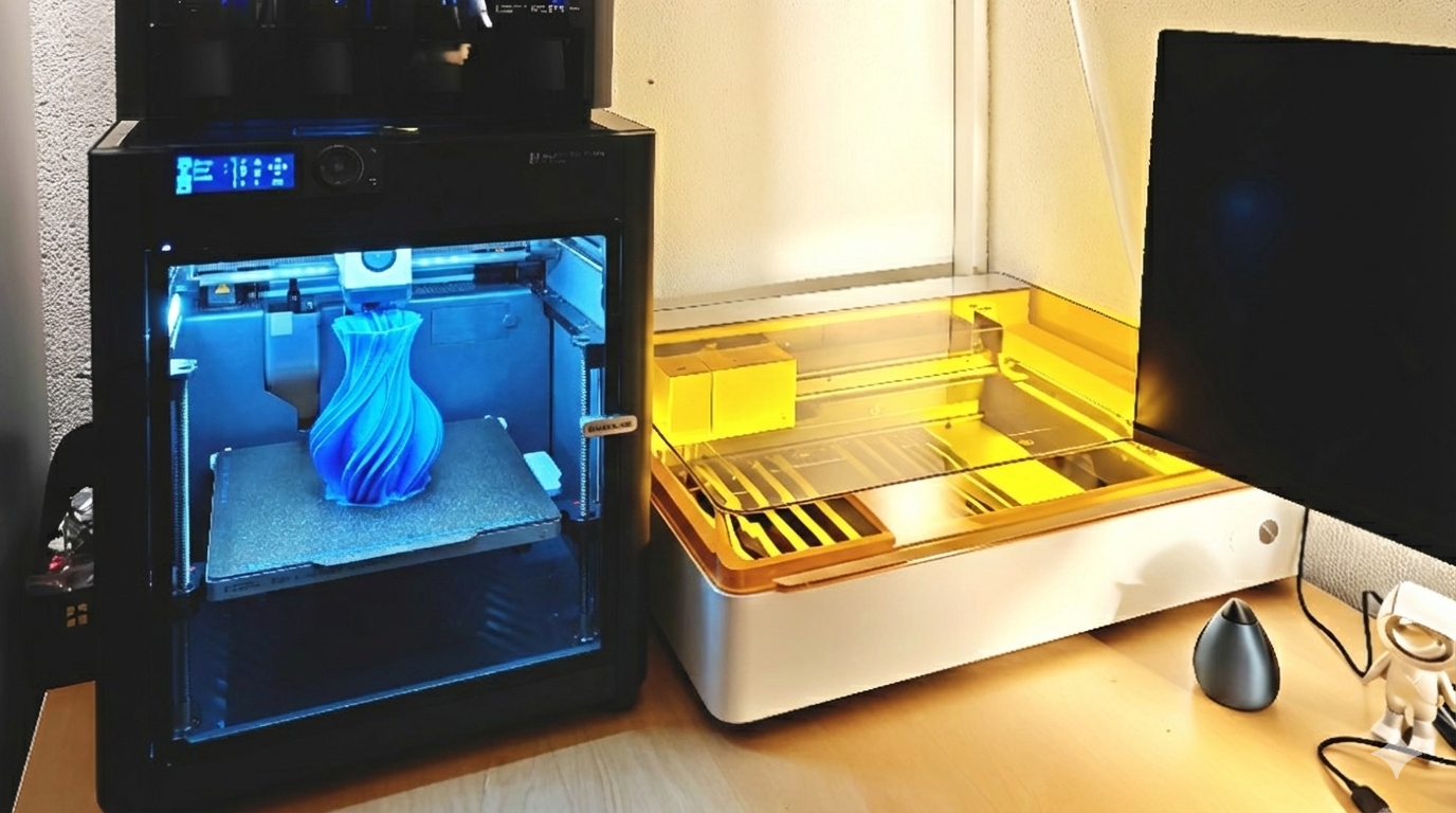 Atelier iRL-tech avec imprimante 3D Bambu Lab et graveuse laser